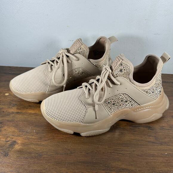 STEVE MADDEN Ganzo Maxima‎ Peach Embelished Chunky Sneakers Womans 9 - Picture 8 of 13